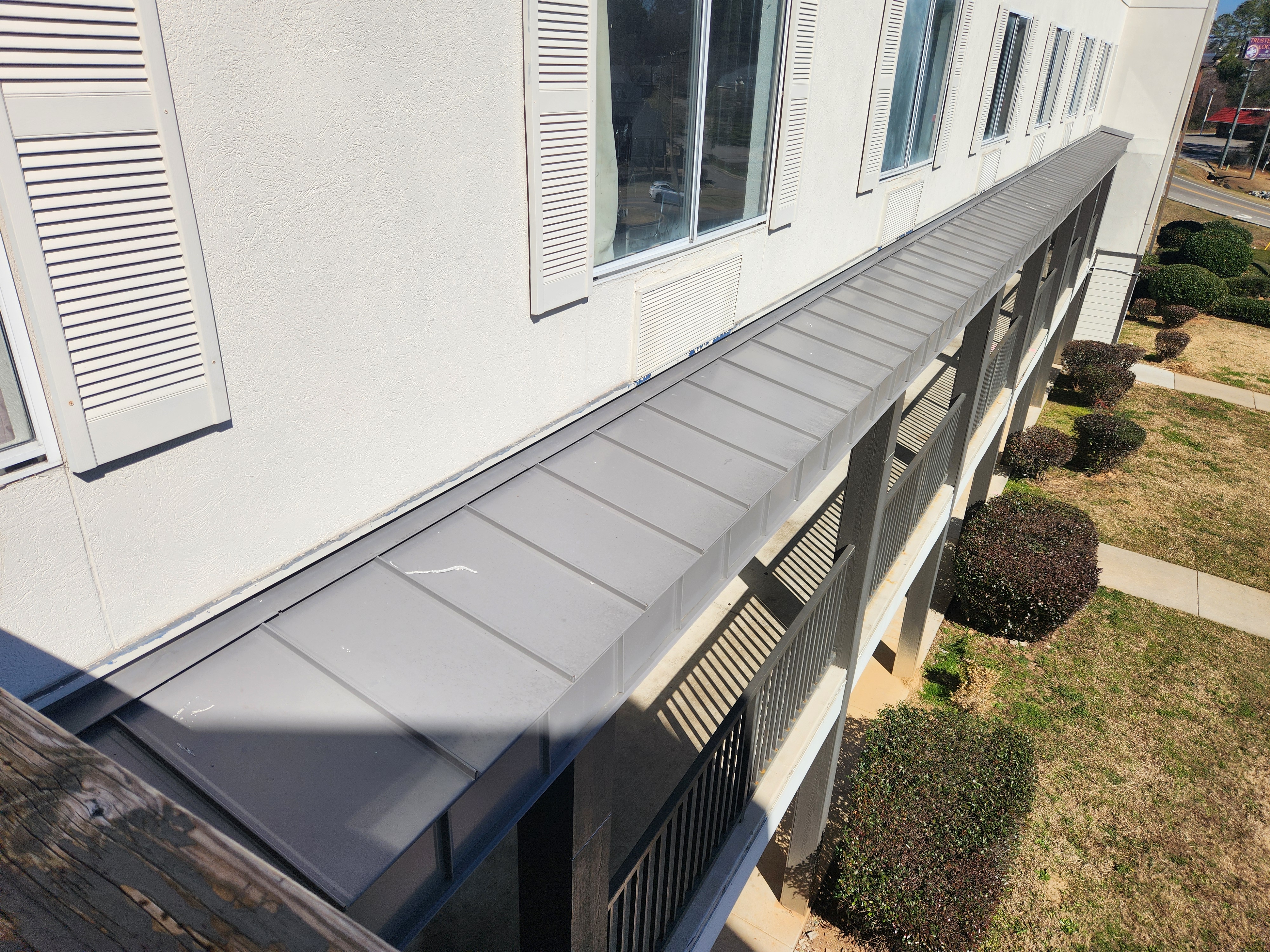 Commercial metal panel installation