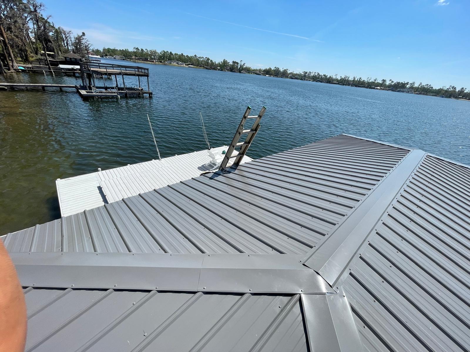 Standing seam metal — ridge detail