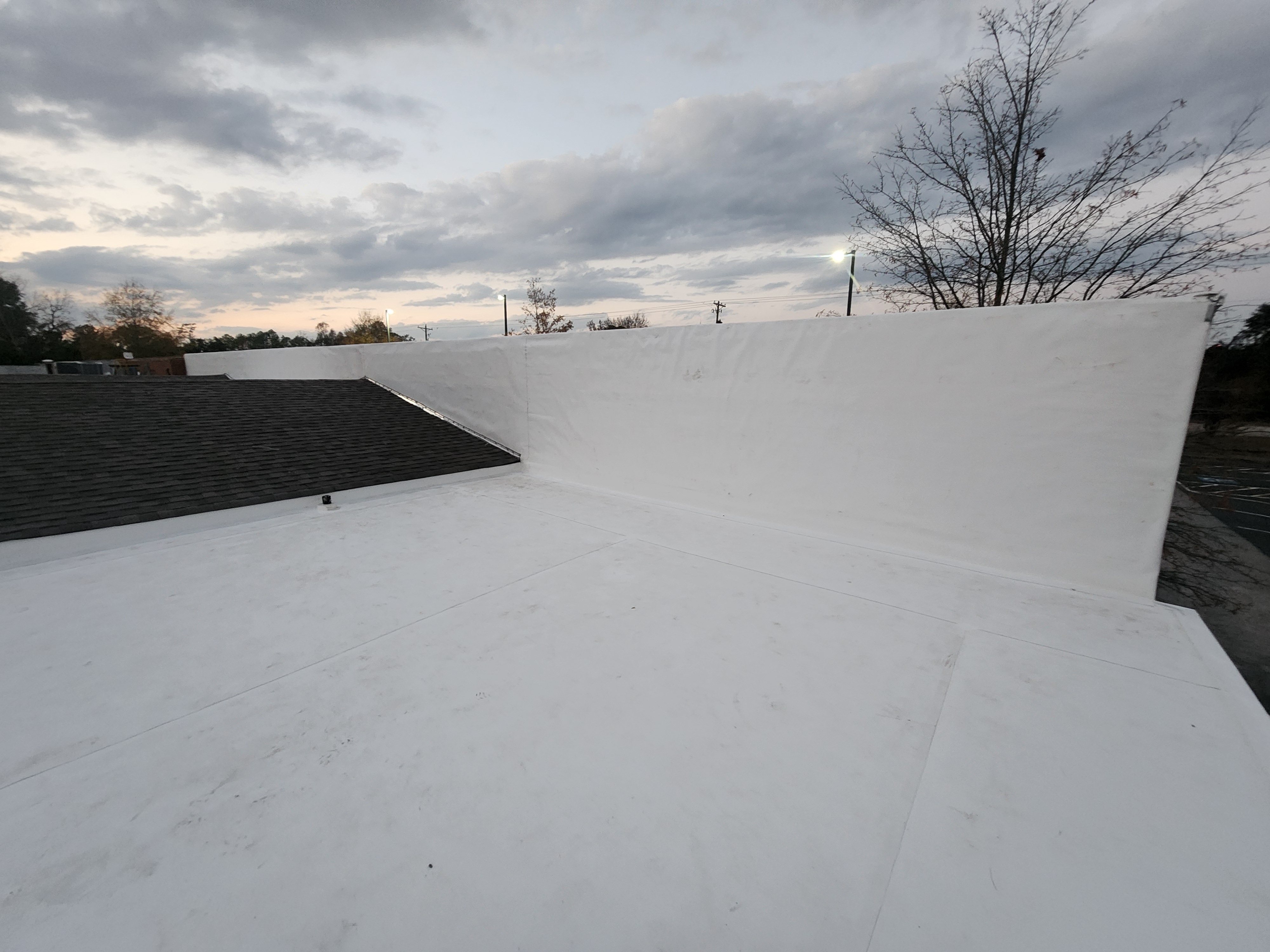 Commercial TPO membrane — completed